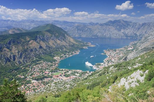 Kotor Bay Montenegro from Lovcen national park