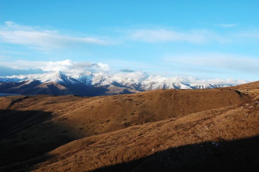 Landscape in the highlands of Tibet