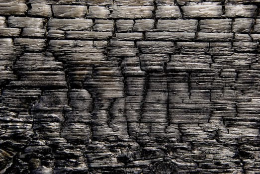 Burnt wooden board original black background and texture