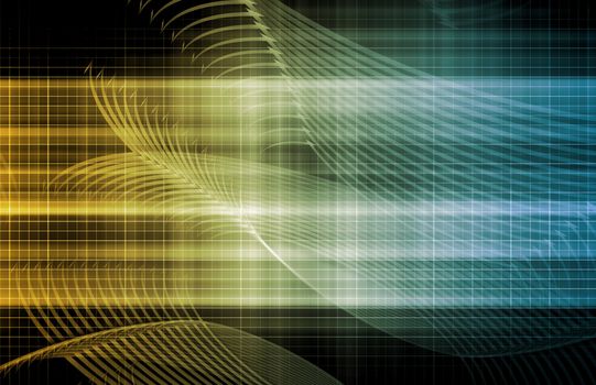 Computer Background with Technology As a Art 