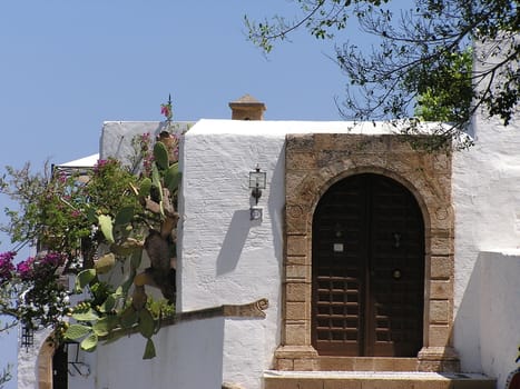 Door in Lindos Greece