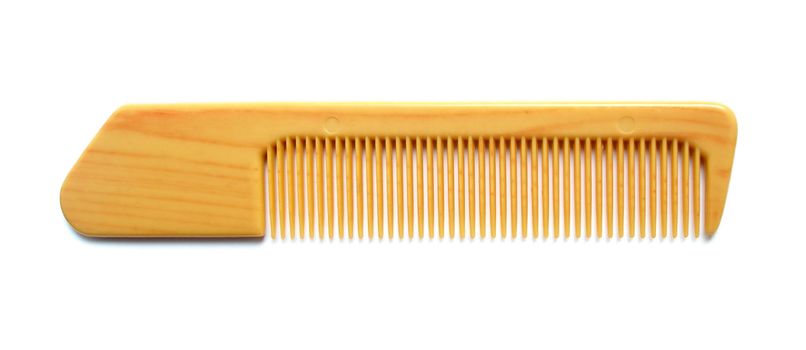 comb on a white background