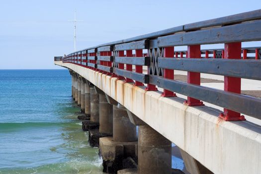 Shark Rock pier at hoby beach on the Port Elizabeth beachfront