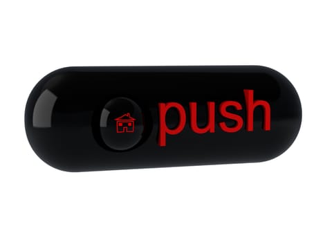 Buttons for web design. 3d illustration over  white backgrounds.
