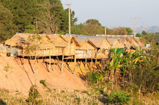 Wooden hut  in Thai style