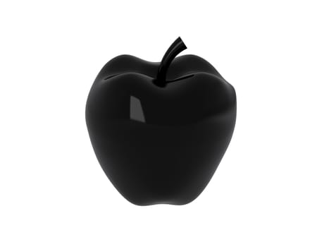 apple over white backgrounds. 3d illustration over white backgrounds.