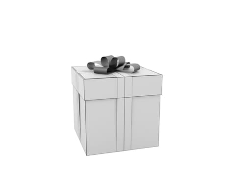 High resolution image. 3d illustration. Gift for a holiday.