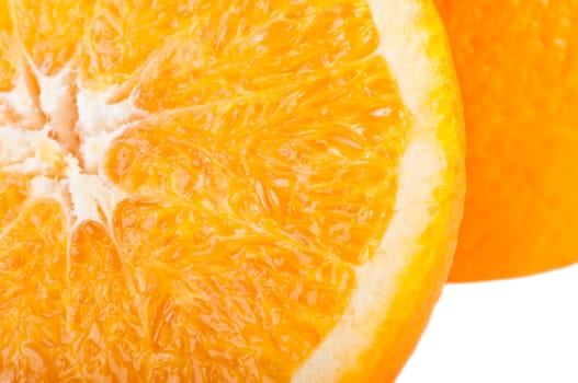 Orange isolated on a white background. Fresh fruits Isolated orange collection.