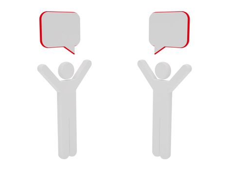 Conference. High resolution image. 3d illustration over  white backgrounds.
