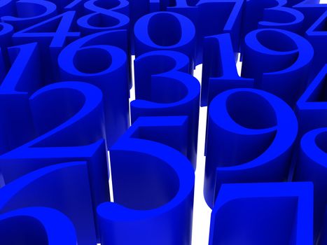 High resolution image.  3d rendered illustration. 3d mathematics symbol.