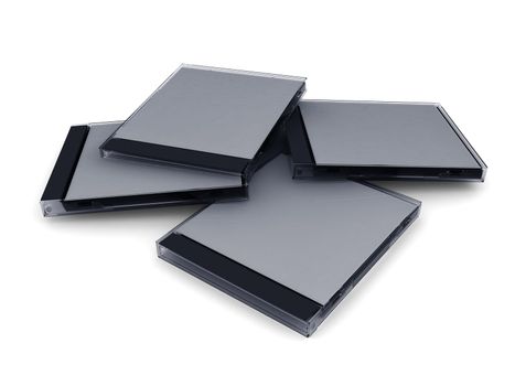 cd box on a white background. 3d illustration. High resolution image.