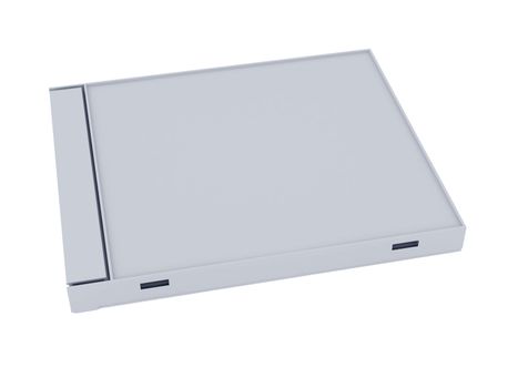 cd box on a white background. 3d illustration. High resolution image.