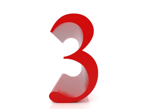 3d illustration over white backgrounds. High resolution image. Figure a three.