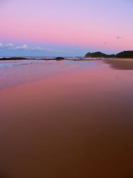 A beautiful sunset at Nambucca Heads in New South Wales, Australia.