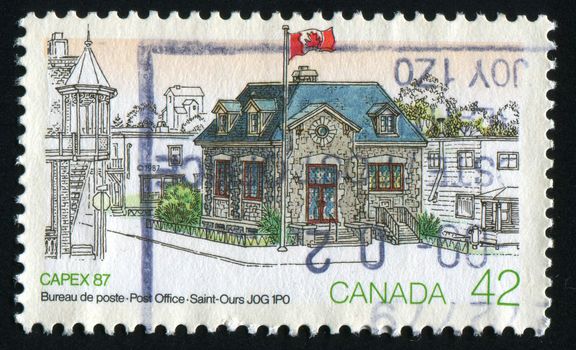 CANADA - CIRCA 1987: Saint Ours post-office, circa 1987.