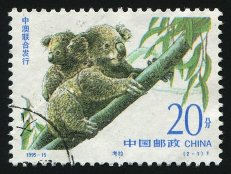 CHINA - CIRCA 1995: The Australian bear the koala,  circa 1995.