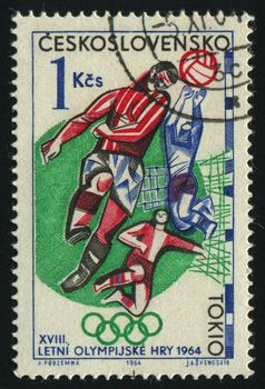 CZECHOSLOVAKIA - CIRCA 1964: Summer Olympic games of 1964, circa 1964.