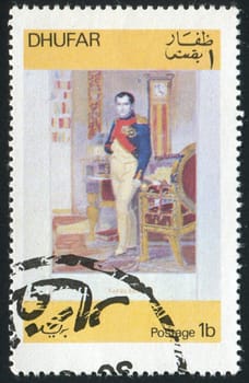 DHUFAR - CIRCA 1972: Napoleon Bonaparte was a military and political leader of France and Emperor of the French as Napoleon I, circa 1972.