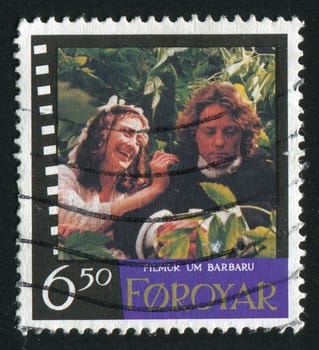 FAROE ISLANDS - CIRCA 1997: Barbara, Film Shot in Faroe Islands (Scenes from film): Barbara and Poul, circa 1997.