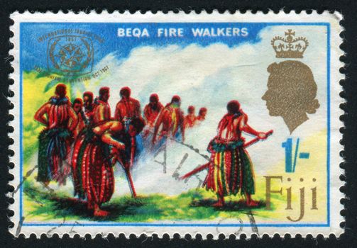 FIJI - CIRCA 1967: SBeqa fire walkers, circa 1967.
