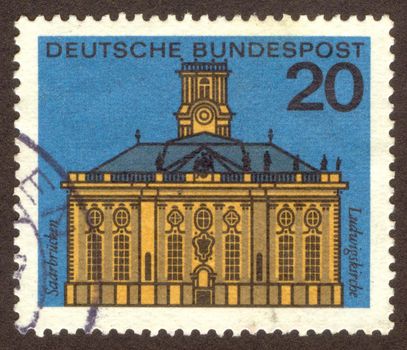 GERMANY -CIRCA 1964: Saarbrücken is the capital of the state of Saarland in Germany, circa 1964.