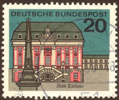 GERMANY -CIRCA 1964: Bonn is the 19th largest city in Germany, circa 1964.