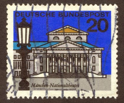 GERMANY -CIRCA 1964: Munich is the capital city of Bavaria, Germany, circa 1964.