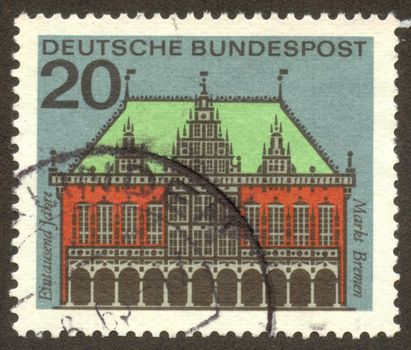 GERMANY -CIRCA 1964: The City Municipality of Bremen is a Hanseatic city in northwestern Germany, circa 1964.