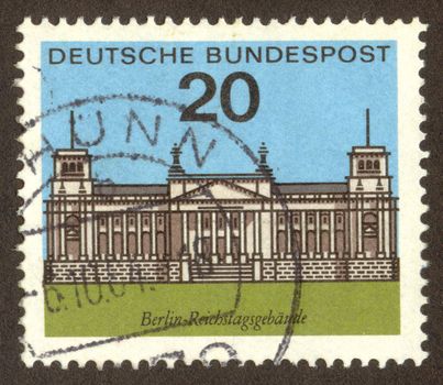 GERMANY -CIRCA 1964: Berlin is the capital city and one of sixteen states of Germany, circa 1964.