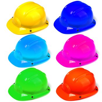 construction helmet or hard hat isolated on white background