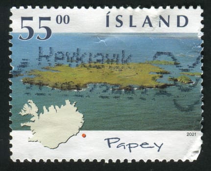 ICELAND - CIRCA 2001: Islands of Iceland. Papey, circa 2001.