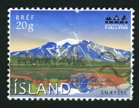 ICELAND - CIRCA 2002: Year of Mountains, circa 2002.