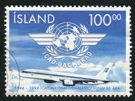 ICELAND - CIRCA 1994: ICAO 50th Anniv, circa 1994.