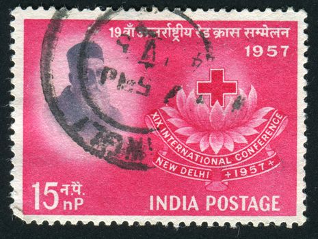 INDIA - CIRCA 1957: Jean Henri Dunant was a Swiss businessman and social activist, circa 1957.