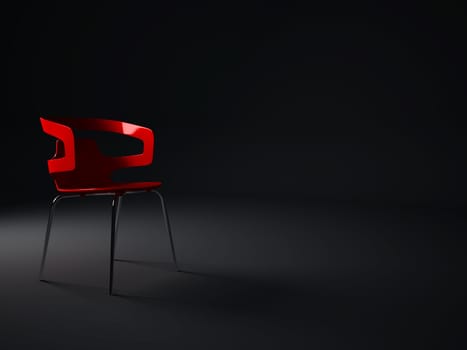 High resolution image interior. 3d illustration modern interior.