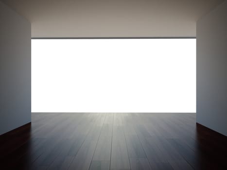 High resolution image interior. 3d illustration modern interior. Living room.