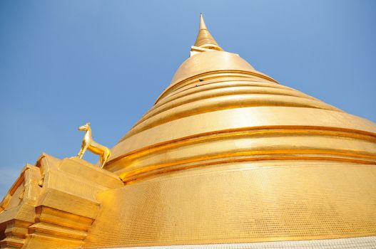 Golden pagoda, Temple in Thailand
