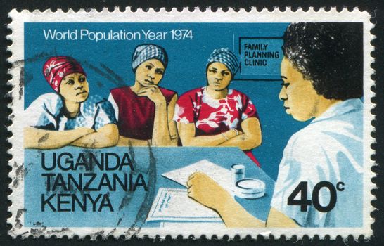 KENYA - CIRCA 1974: World Population Year: Family Planning Clinic, circa 1974.