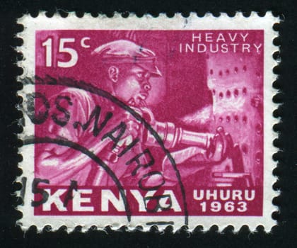 KENYA - CIRCA 1963: Coal Miner, circa 1963.