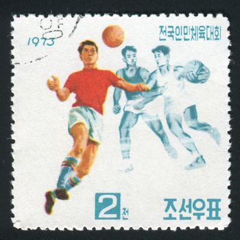 NORTH KOREA - CIRCA 1973: People�s Athletic meeting, circa 1973.