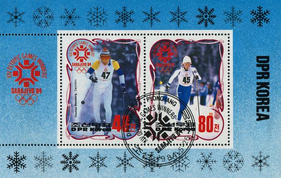 NORTH KOREA - CIRCA 1984: 1984 Winter Olympics, circa 1984.