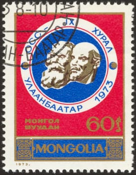 CZECHOSLOVAKIA - CIRCA 1964: stamp printed by Czechoslovakia, shows Cross-country skiing, circa 1964