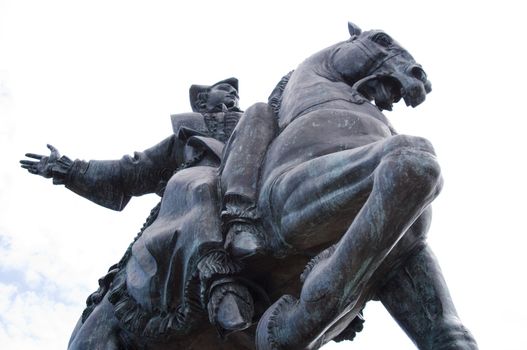High resolution image. Monument to the Russian queen Elizabeth.