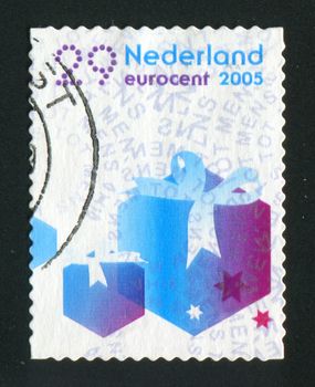 NETHERLANDS - CIRCA 2005: Boxes with Christmas gifts, circa 2005.
