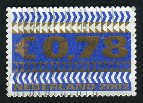NETHERLANDS - CIRCA 2002: Stamp of the Netherlands in cost of 78 cents, circa 2002.