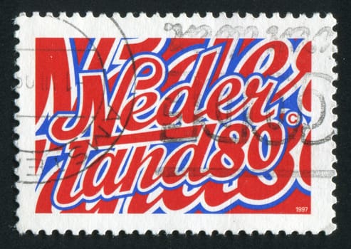 NETHERLANDS - CIRCA 1997: Stamp of the Netherlands with an inscription, circa 1997.