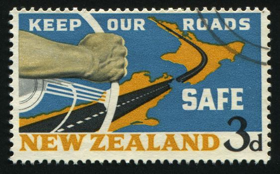 NEW ZEALAND - CIRCA 1964: National Road Safety Campaign, circa 1964.