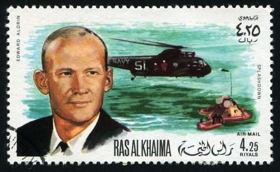 RAS AL KHAIMA - CIRCA 1986: Edward Aldrin is an American mechanical engineer, retired United States Air Force pilot and astronaut who was the Lunar Module pilot on Apollo 11, circa 1986.