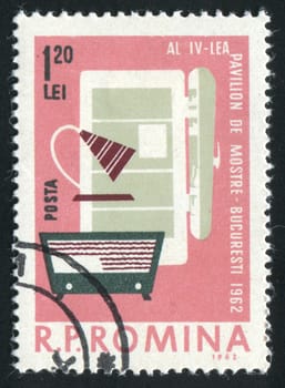 ROMANIA - CIRCA 1962: Electrical appliances. Ancient household devices, circa 1962.