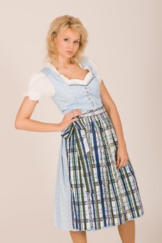 Bavarian girl in a dirndl